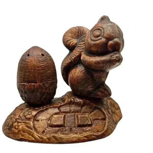 Treasure Craft Salt & Pepper Shakers Squirrel Acorn  70 Vintage